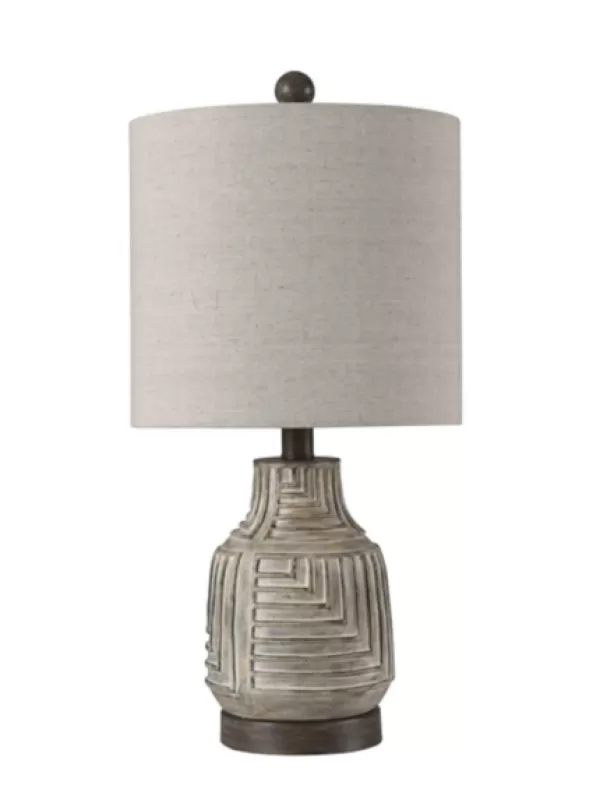 Table Lamps-Kirkland's Home Maze Design Table Lamp Tan