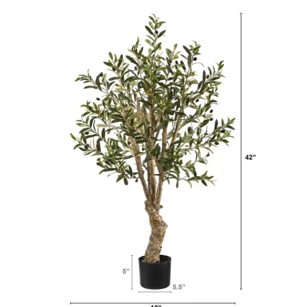Trees & Topiaries-Kirkland's Home Mediterranean Olive Tree In Nursery Planter