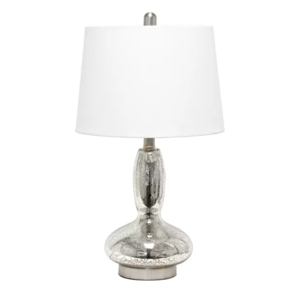 Table Lamps-Kirkland's Home Mercury Glass Curvy Table Lamp White