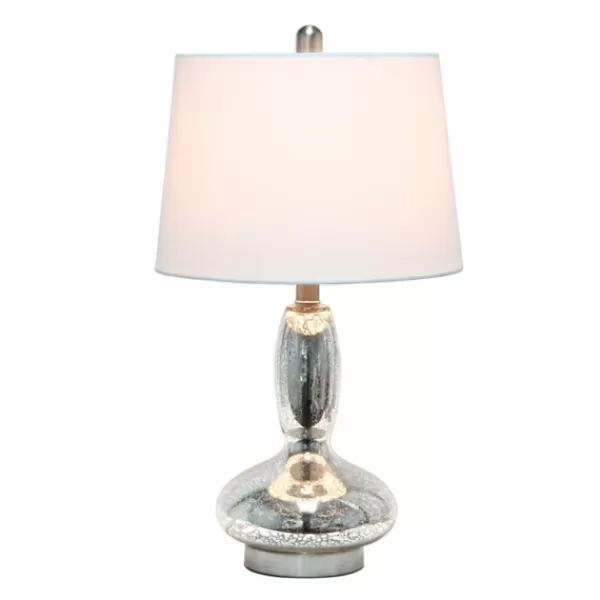 Table Lamps-Kirkland's Home Mercury Glass Curvy Table Lamp White