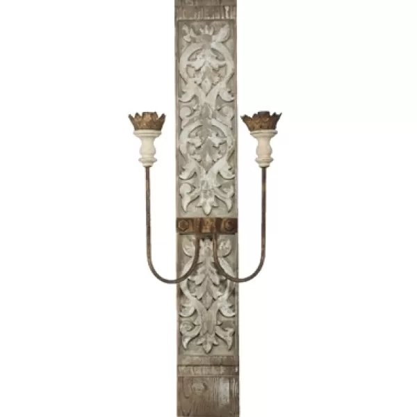 Sconces-Kirkland's Home Metal 2 Bulb Sconce