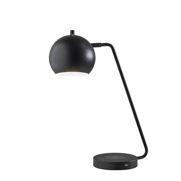 Table Lamps-Kirkland's Home Metal Modern Globe Table Lamp Black
