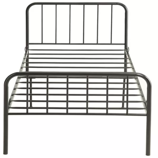 Beds & Headboards-Kirkland's Home Metal Twin Bed In A Box Black