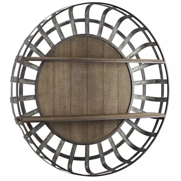 Shelves-Kirkland's Home Metal Wall Shelf With Wood Back