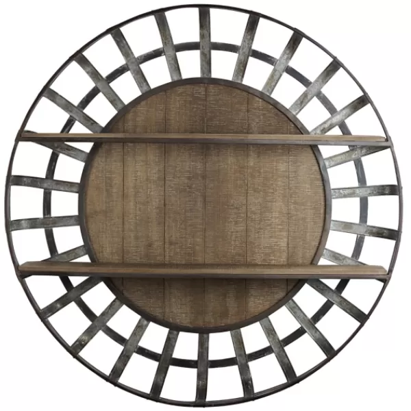 Shelves-Kirkland's Home Metal Wall Shelf With Wood Back