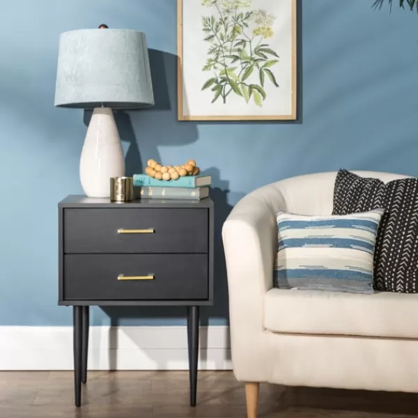 Accent & End Tables-Kirkland's Home Mid-Century Modern Accent Table Black