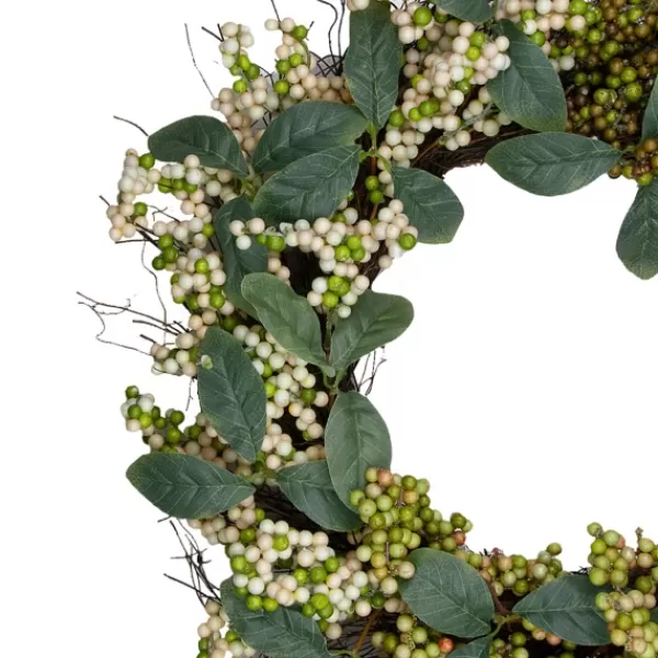 Wreaths-Kirkland's Home Mini Gradient Berries Twig Wreath Green