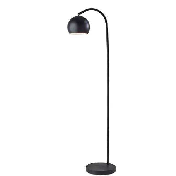 Floor Lamps-Kirkland's Home Modern Globe Shade Floor Lamp Black