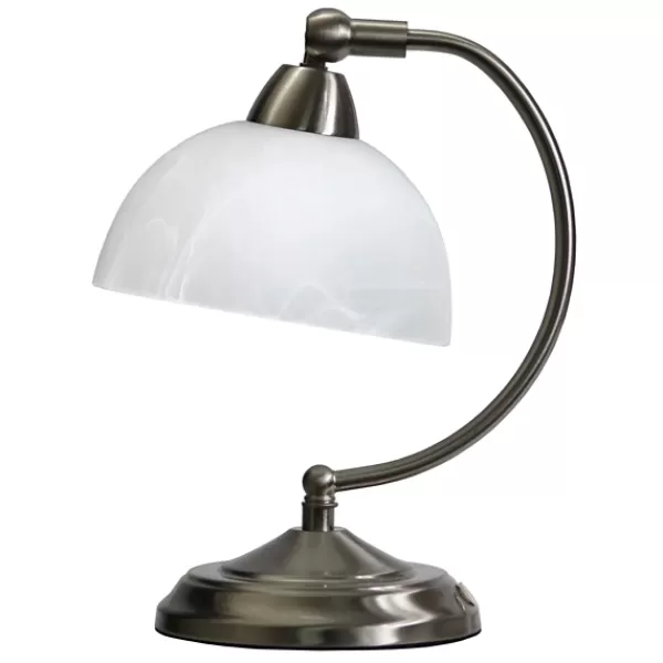 Table Lamps-Kirkland's Home Modern Mini Banker'S Desk Lamp Ivory/Clear