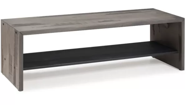 Entryway Furniture-Kirkland's Home Modern Reclaimed Farmhouse Bench Gray