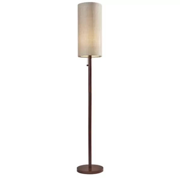 Floor Lamps-Kirkland's Home Modern Wood Emma Floor Lamp Tan