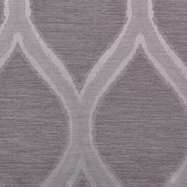 Curtains & Drapes-Kirkland's Home Monte Curtain Panel Set, 108 In. Gray