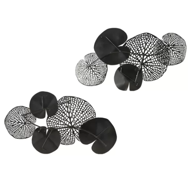 Wall Plaques-Kirkland's Home Multicolored Metal Circles Wall Plaques, Set Of 2 Blue/Gold/Brown