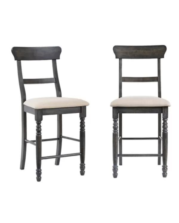 Bar Stools & Counter Height Stools-Kirkland's Home Muse Counter Chairs, Set Of 2 Gray