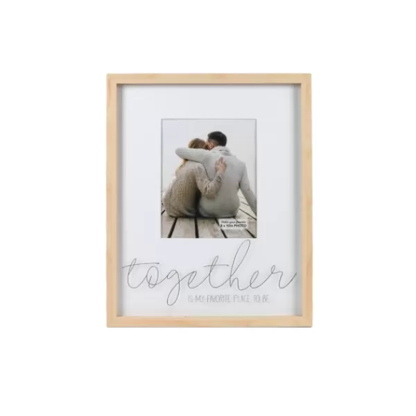 Picture Frames-Kirkland's Home My Favorite Place To Be Picture Frame, 8X10 White/Tan