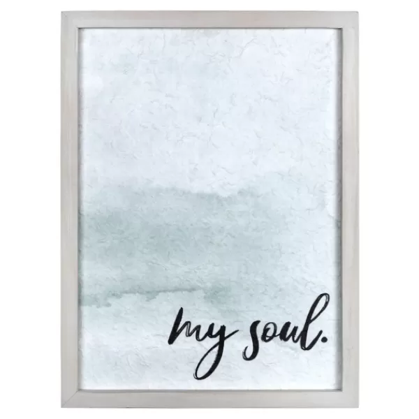 Wall Quotes & Signs-Kirkland's Home My Soul Framed Art Print Blue