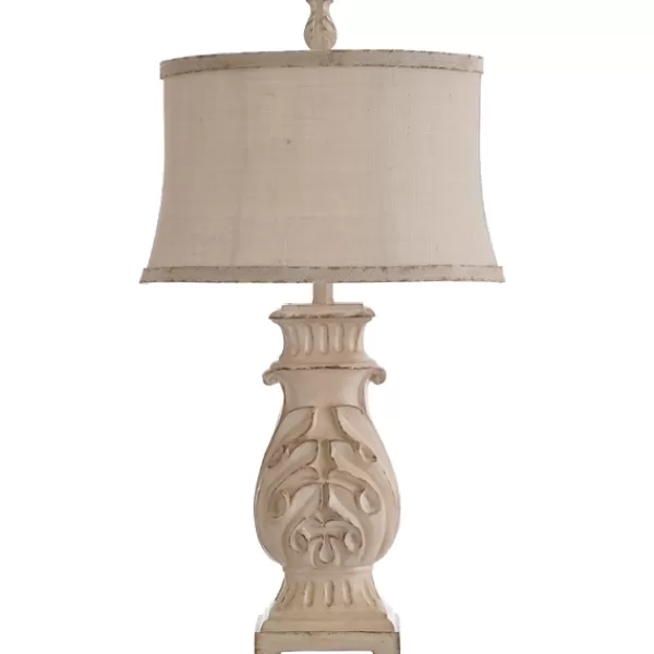 Table Lamps-Kirkland's Home Natural French Country Table Lamp White