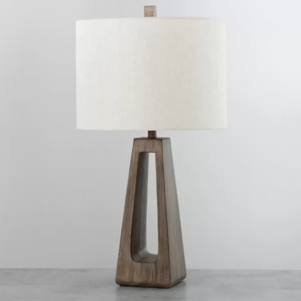 Table Lamps-Kirkland's Home Natural Kaleigh Table Lamp White