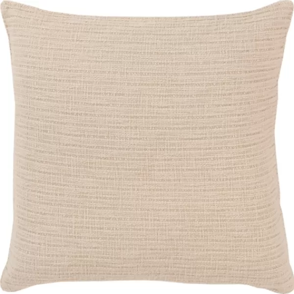 Pillows-Kirkland's Home Natural Subtle Striped Oversized Pillow Tan