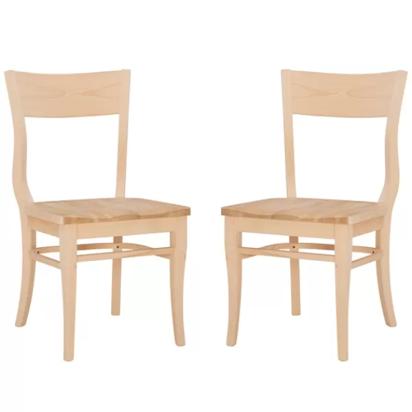 Dining Chairs-Kirkland's Home Natural Wave Frame Dining Chairs, Set Of 2 Tan