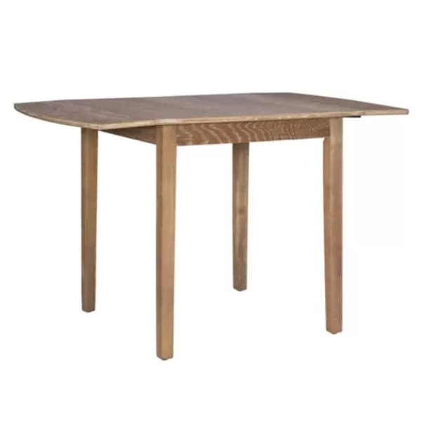 Dining Tables-Kirkland's Home Natural Wood Drop Leaf Dining Table Tan