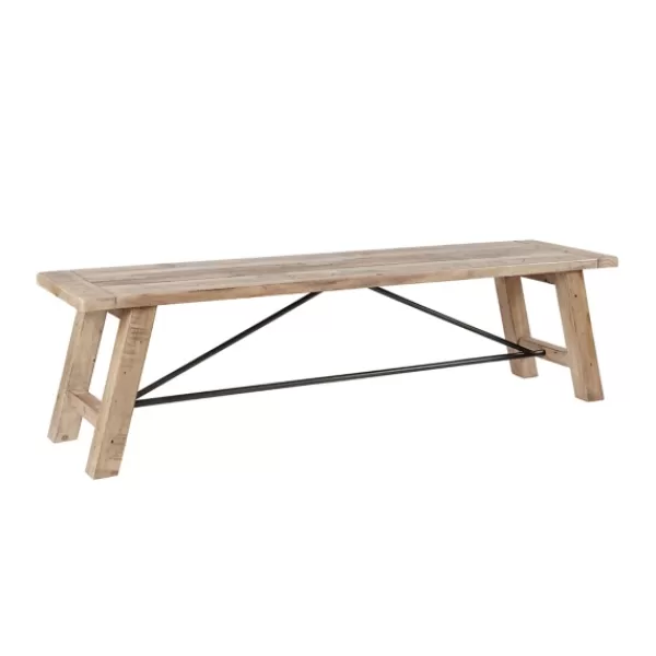 Benches & Ottomans-Kirkland's Home Natural Wooden Sonoma Dining Bench Tan