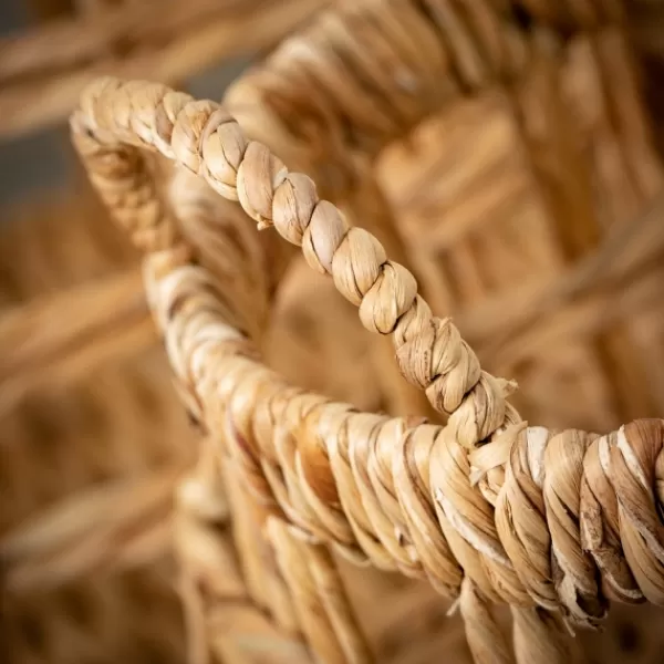 Baskets & Boxes-Kirkland's Home Natural Woven Water Hyacinth Baskets, Set Of 2 Tan