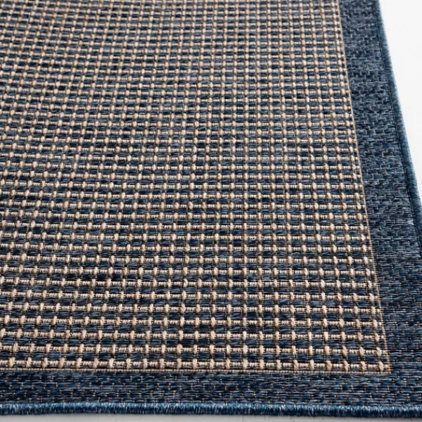 Outdoor Rugs-Kirkland's Home Navy Adelaide Woven Outdoor Area Rug, 6X9 Blue