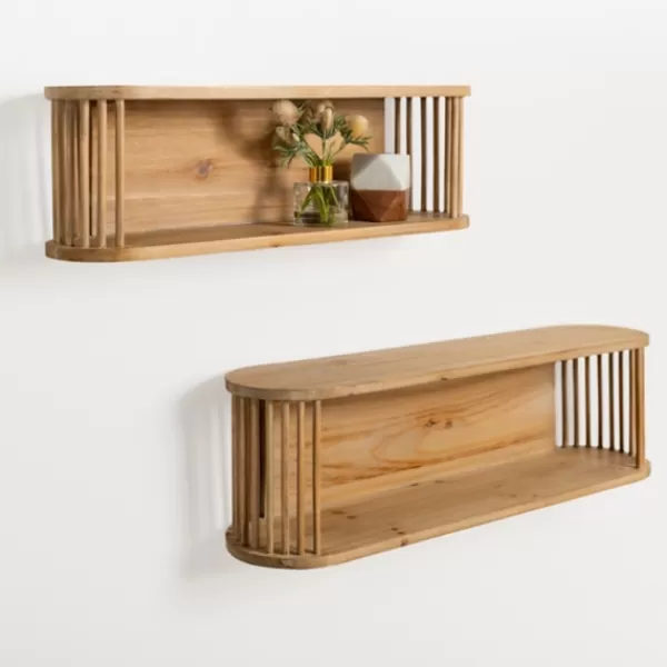 Shelves-Kirkland's Home Nesting Wood Wall Shelves, Set Of 2