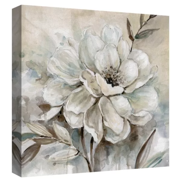 Canvas Art-Kirkland's Home Neutral Bloom I Canvas Art Print Tan/White