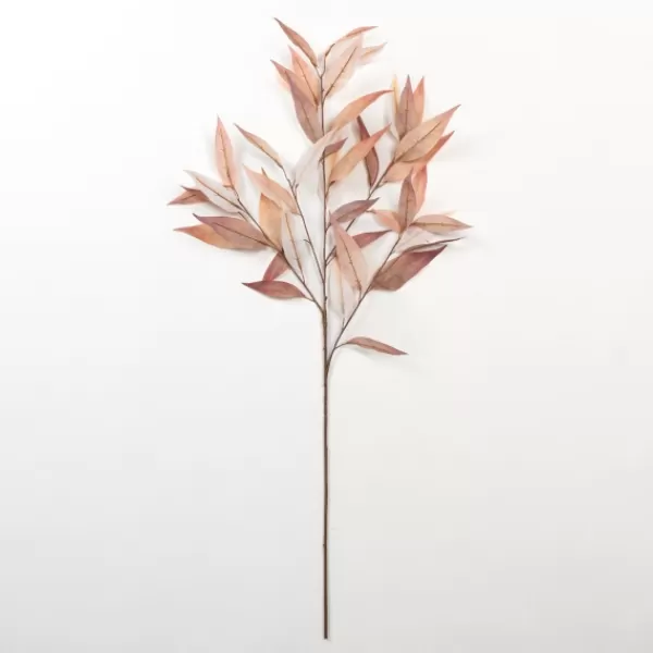 Stems & Bouquets-Kirkland's Home Neutral Willow Eucalyptus Stem Brown/Pink