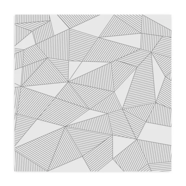 Wall Murals & Wall Decals-Kirkland's Home Nobel Geometry Peel And Stick Wall Mural Black/White