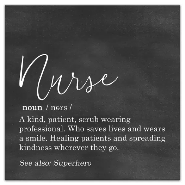Wall Quotes & Signs-Kirkland's Home Nurse Definition Canvas Art Print Black