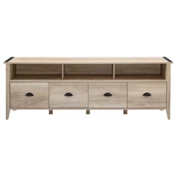 Tv Stands & Media Consoles-Kirkland's Home Oak Wood Tv Console White