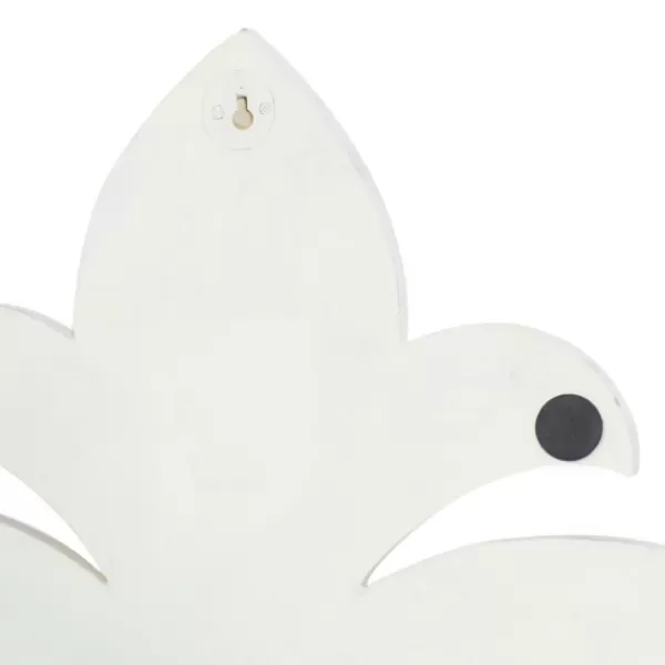 Wall Plaques-Kirkland's Home Off-White Distressed Fleur De Lis Wall Decoration Ivory