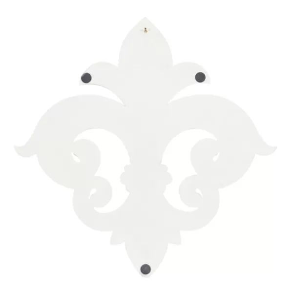 Wall Plaques-Kirkland's Home Off-White Distressed Fleur De Lis Wall Decoration Ivory