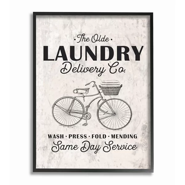 Wall Quotes & Signs-Kirkland's Home Olde Laundry Delivery Co. Framed Art Print Black/White