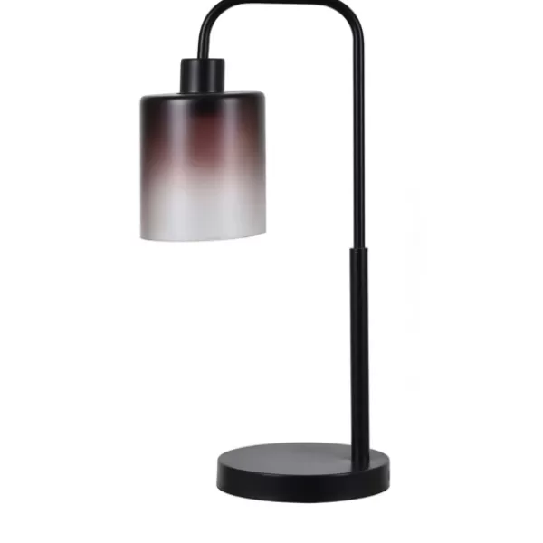 Table Lamps-Kirkland's Home Ombre Smoke Glass Task Lamp Gray
