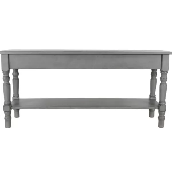 Benches & Ottomans-Kirkland's Home Open Shelf Bench Gray