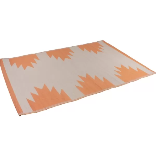 Outdoor Rugs-Kirkland's Home Orange Geometric Outdoor Area Rug, 4X6 Tan/Orange