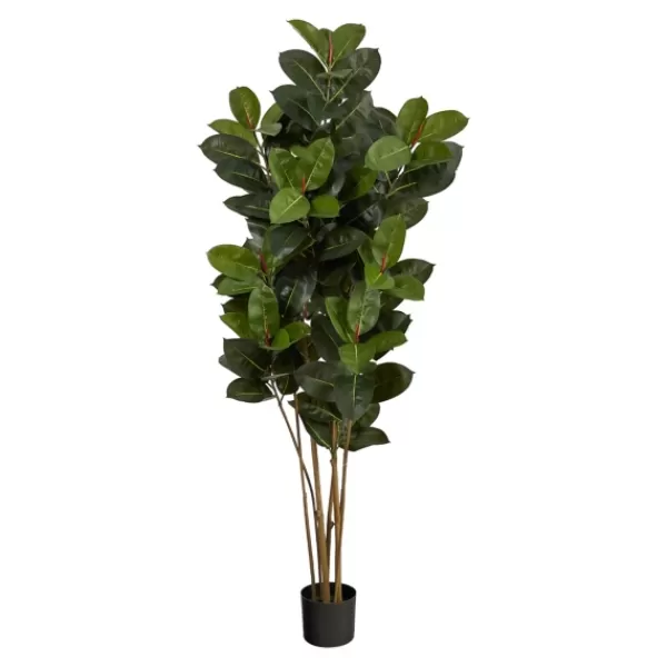 Trees & Topiaries-Kirkland's Home Outdoor Oak Tree In Black Nursery Planter