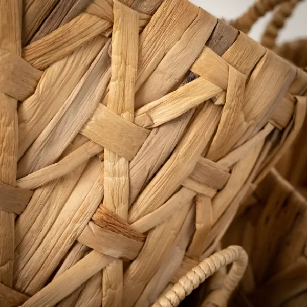 Baskets & Boxes-Kirkland's Home Oval Natural Woven Baskets, Set Of 3 Tan