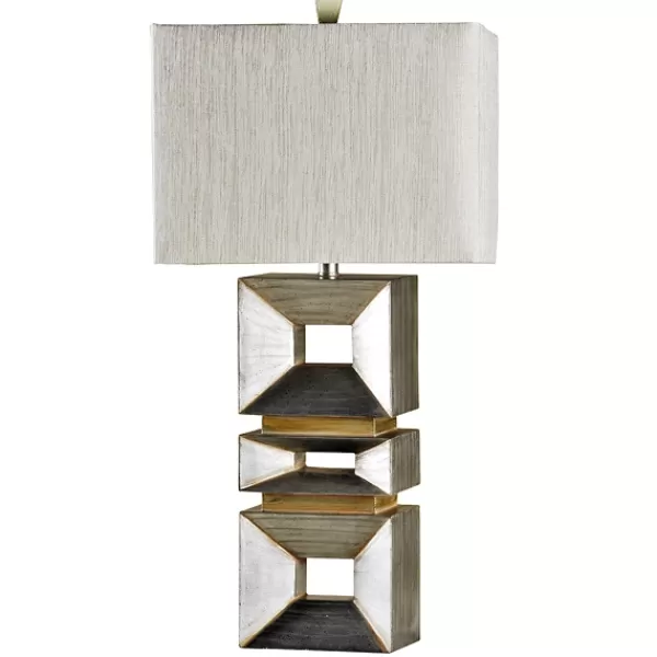 Table Lamps-Kirkland's Home Palladium Silver Contemporary Table Lamp Gray