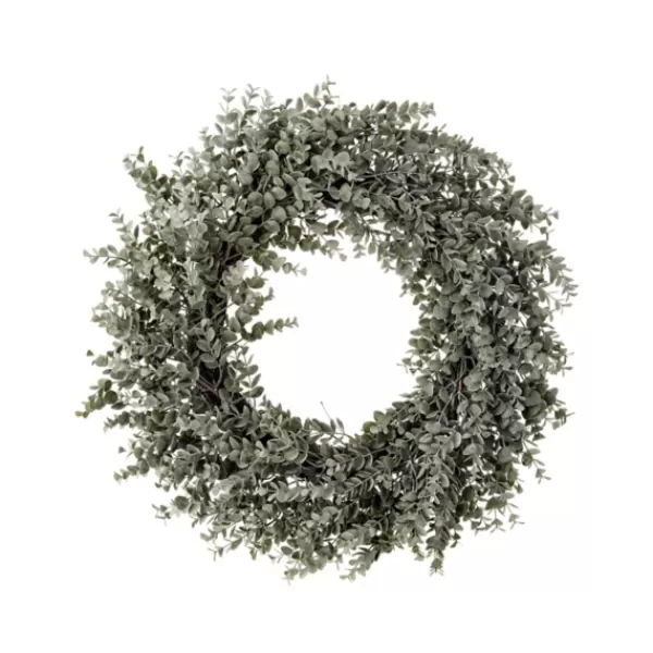 Wreaths-Kirkland's Home Parvafolia Eucalyptus Spiral Wreath Green