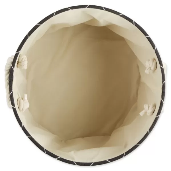 Baskets & Boxes-Kirkland's Home Paw Trellis Round Basket, 15 In. Black