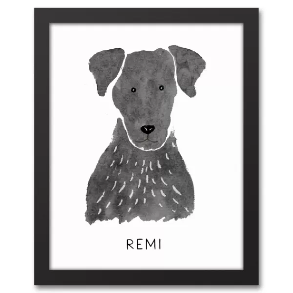 Wall Quotes & Signs-Kirkland's Home Personalized Black Labrador Canvas Wall Plaque Black/White