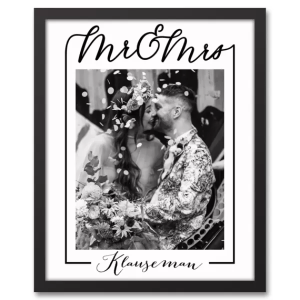 Wall Quotes & Signs-Kirkland's Home Personalized Classic Mr. & Mrs. Wall Plaque Black/White