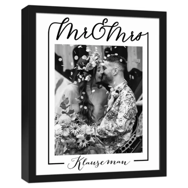 Wall Quotes & Signs-Kirkland's Home Personalized Classic Mr. & Mrs. Wall Plaque Black/White