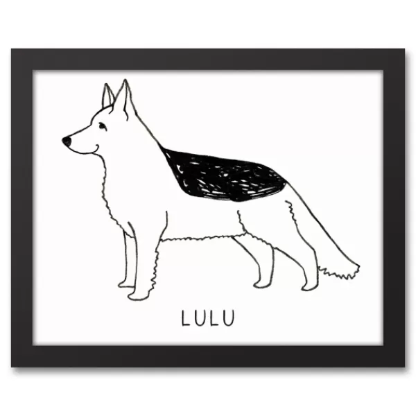 Wall Quotes & Signs-Kirkland's Home Personalized German Shepard Framed Wall Plaque Black/White