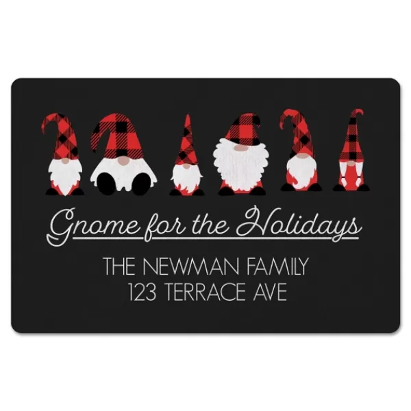 Kitchen & Floor Mats-Kirkland's Home Personalized Gnome For The Holidays Floor Mat Black